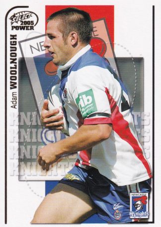 2005 NRL Power Common Card - Base 077 Adam Woolnough Newcastle Knights