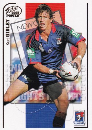 2005 NRL Power Common Card - Base 078 Kurt Gidley Newcastle Knights