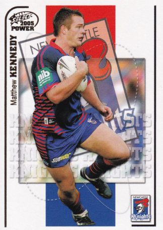 2005 NRL Power Common Card - Base 081 Matthew Kennedy Newcastle Knights