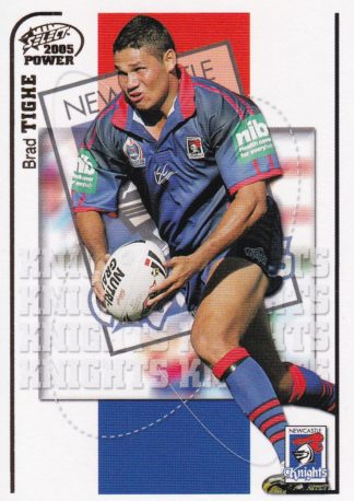 2005 NRL Power Common Card - Base 086 Brad Tighe Newcastle Knights