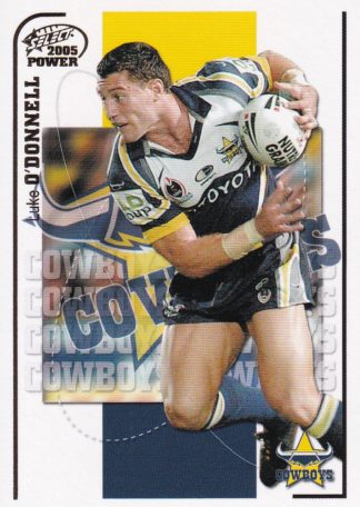 2005 NRL Power Common Card - Base 092 Luke O'Donnell North Qld Cowboys