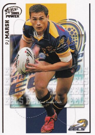 2005 NRL Power Common Card - Base 104 PJ Marsh Parramatta Eels