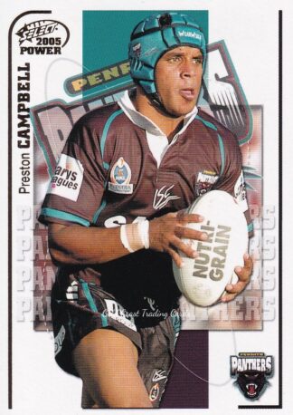 2005 NRL Power Common Card - Base 113 Preston Campbell Penrith Panthers