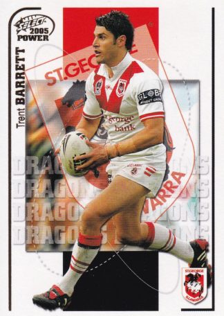 2005 NRL Power Common Card - Base 124 Trent Barrett St George Dragons