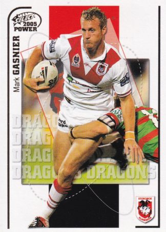 2005 NRL Power Common Card - Base 129 Mark Gasnier St George Dragons