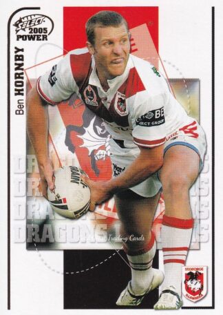 2005 NRL Power Common Card - Base 131 Ben Hornby St George Dragons