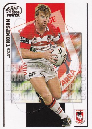 2005 NRL Power Common Card - Base 133 Lance Thompson St George Dragons