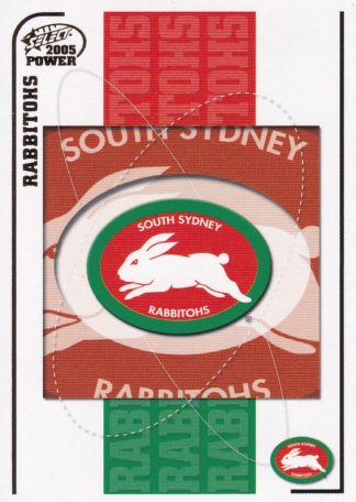 2005 NRL Power Common Card - Base 135 South Sydney Rabbitohs Logo