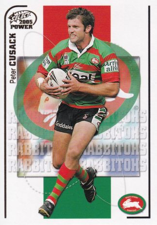 2005 NRL Power Common Card - Base 137 Peter Cusack South Sydney Rabbitohs
