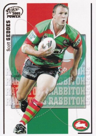 2005 NRL Power Common Card - Base 138 Scott Geddes South Sydney Rabbitohs