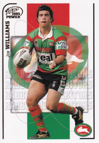 2005 NRL Power Common Card - Base 146 Joe Williams South Sydney Rabbitohs