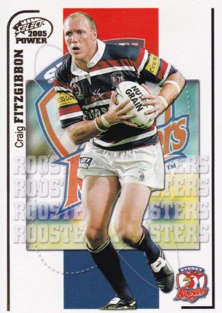 2005 NRL Power Common Card - Base 152 Craig Fitzgibbon Sydney Roosters