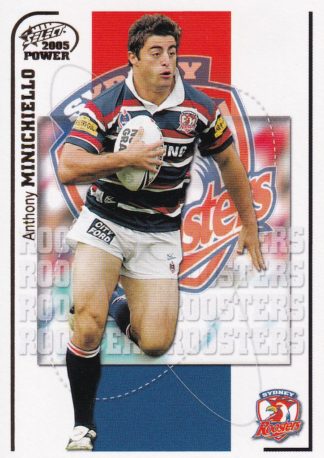 2005 NRL Power Common Card - Base 154 Anthony Minichiello Sydney Roosters