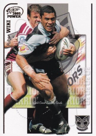2005 NRL Power Common Card - Base 169 Ruben Wiki Warriors