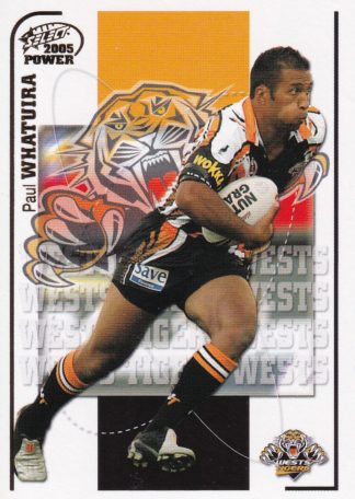2005 NRL Power Common Card - Base 181 Paul Whatuira Wests Tigers
