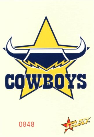 2005 NRL Select Oversized Club Logo - North Qld Cowboys Logo #0848 / 1500