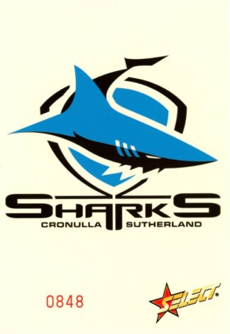 2005 NRL Select Oversized Club Logo - Cronulla Sharks Logo #0848 / 1500