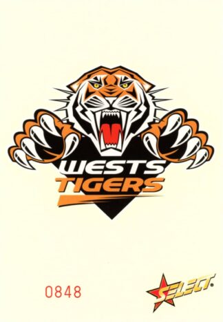 2005 NRL Select Oversized Club Logo - Wests Tigers Logo #0848 / 1500