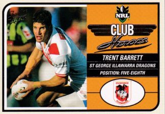 2005 NRL Tradition Club Hero - CH11 Trent Barrett St George Dragons