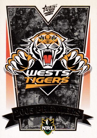 2005 NRL Premiers Set - PC01 Checklist Wests Tigers