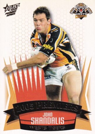 2005 NRL Premiers Set - PC11 John Skandalis Wests Tigers