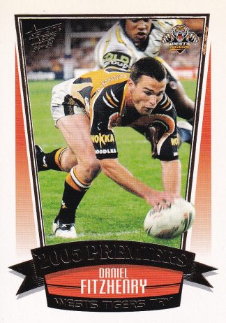2005 NRL Premiers Set - PC21 Daniel Fitzhenry Wests Tigers