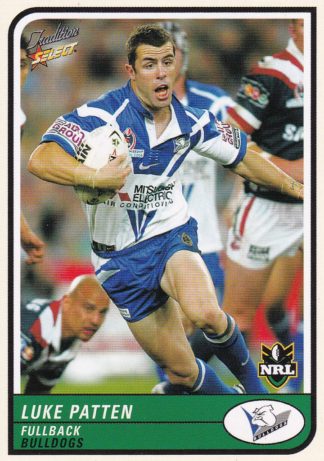 2005 NRL Tradition Common Card - Base 015 Luke Patten Canterbury Bulldogs