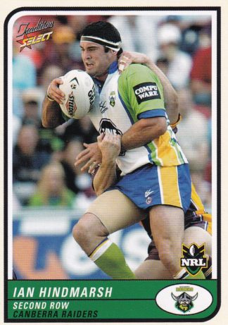 2005 NRL Tradition Common Card - Base 022 Ian Hindmarsh Canberra Raiders