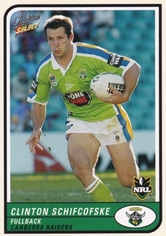 2005 NRL Tradition Common Card - Base 026 Clinton Schifcofske Canberra Raiders
