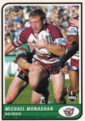 2005 NRL Tradition Common Card - Base 037 Michael Monaghan Manly Sea Eagles