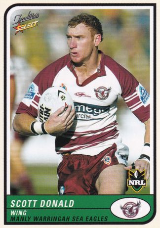 2005 NRL Tradition Common Card - Base 038 Scott Donald Manly Sea Eagles