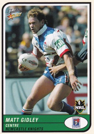 2005 NRL Tradition Common Card - Base 059 Matt Gidley Newcastle Knights