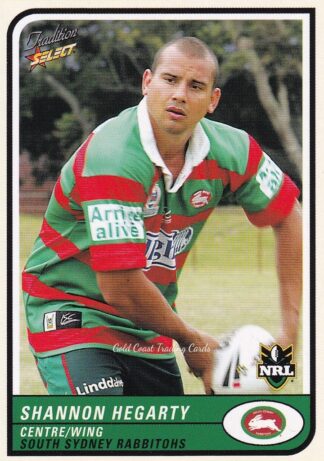 2005 NRL Tradition Common Card - Base 103 Shannon Hegarty South Sydney Rabbitohs