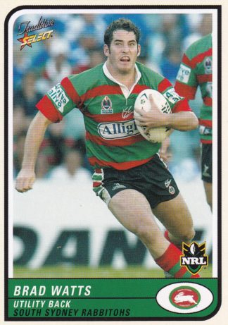 2005 NRL Tradition Common Card - Base 104 Brad Watts South Sydney Rabbitohs