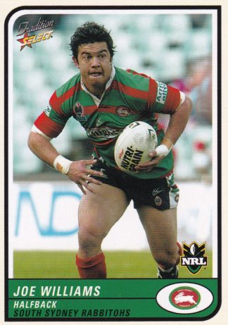 2005 NRL Tradition Common Card - Base 108 Joe Williams South Sydney Rabbitohs