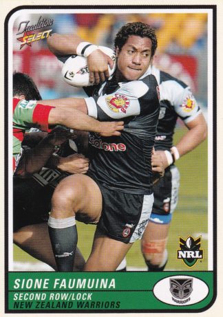 2005 NRL Tradition Common Card - Base 120 Sione Faumuina Warriors