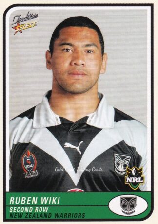 2005 NRL Tradition Common Card - Base 126 Ruben Wiki Warriors
