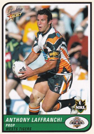 2005 NRL Tradition Common Card - Base 130 Anthony Laffranchi Wests Tigers