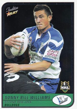 2005 NRL Tradition Foil Parallel - P018 Sonny Bill Williams Canterbury Bulldogs