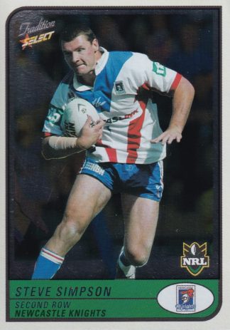 2005 NRL Tradition Foil Parallel - P062 Steve Simpson Newcastle Knights