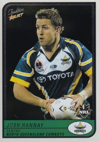 2005 NRL Tradition Foil Parallel - P067 Josh Hannay North Qld Cowboys