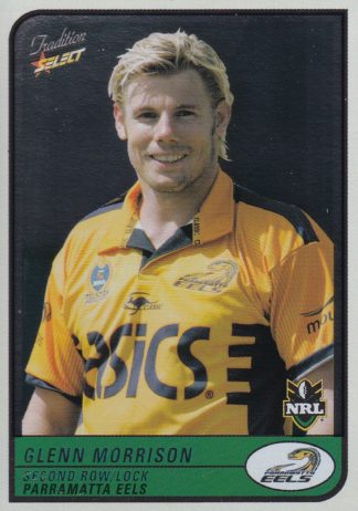 2005 NRL Tradition Foil Parallel - P078 Glenn Morrison Parramatta Eels