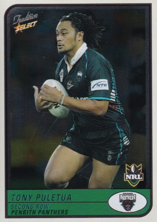 2005 NRL Tradition Foil Parallel - P087 Tony Puletua Penrith Panthers
