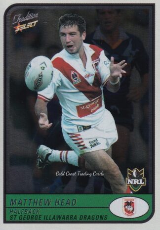 2005 NRL Tradition Foil Parallel - P095 Matthew Head St George Dragons