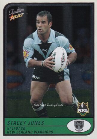 2005 NRL Tradition Foil Parallel - P122 Stacey Jones New Zealand Warriors