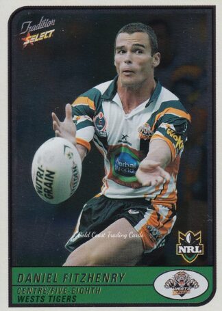 2005 NRL Tradition Foil Parallel - P127 Daniel Fitzhenry Wests Tigers