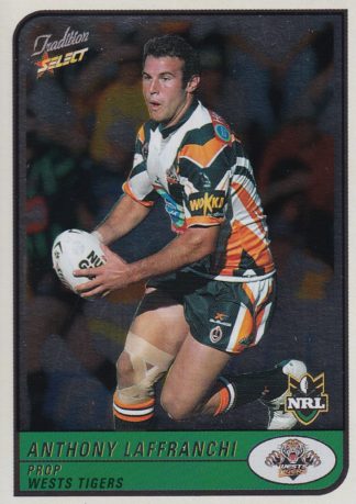 2005 NRL Tradition Foil Parallel - P130 Anthony Laffranchi Wests Tigers