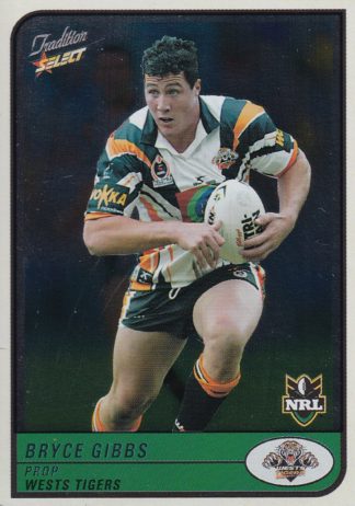 2005 NRL Tradition Foil Parallel - P135 Bryce Gibbs Wests Tigers