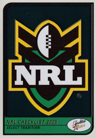 2005 NRL Tradition Foil Parallel - CKA Checklist #1