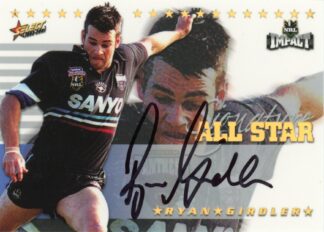 2001 NRL Impact All Stars Signature - AS4 Ryan Girdler Penrith Panthers